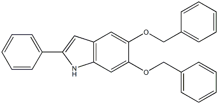 5,6-bisbenzyloxy-2-phenyl-indole Structure