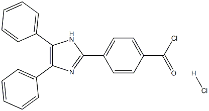 4-(4,5-diphenyl-1H-imidazol-2-yl)benzoyl chloride hydrochloride Structure