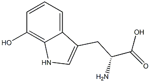 7-hydroxy-D-tryptophan 구조식 이미지