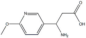 RS-3-amino-3-(6-methoxy-3-pyridyl)propionic acid 구조식 이미지