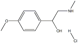 Synephrine methyl ether hydrochloride 구조식 이미지