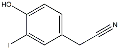 4-hydroxy-3-iodophenylacetonitrile Structure