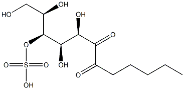 N-hexanoylgalactose-(4)-sulfate Structure