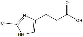 S-2-chloro-4-imidazolepropionic acid Structure