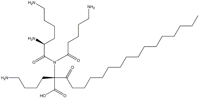 PALMITOYL LYSYL AMINOVALEROYL LYSINE Structure