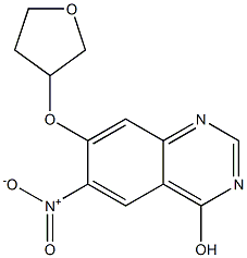6-Nitro-7-(tetrahydro-furan-3-yloxy)-quinazolin-4-ol Structure