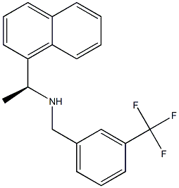 (S)-1-(naphthalen-1-yl)-N-(3-(trifluoromethyl)benzyl)ethan-1-amine Structure