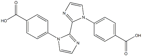 4,4'-(1H,1'H-[2,2'-biimidazole]-1,1'-diyl)dibenzoicacid 구조식 이미지