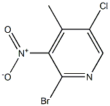 2-Bromo-5-chloro-4-methyl-3-nitro-pyridine Structure