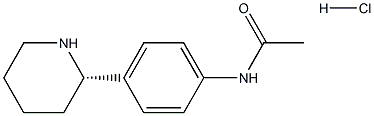 (S)-N-(4-(piperidin-2-yl)phenyl)acetamide hydrochloride Structure