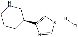 (S)-4-(piperidin-3-yl)thiazole hydrochloride Structure