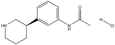 (R)-N-(3-(piperidin-3-yl)phenyl)acetamide hydrochloride Structure