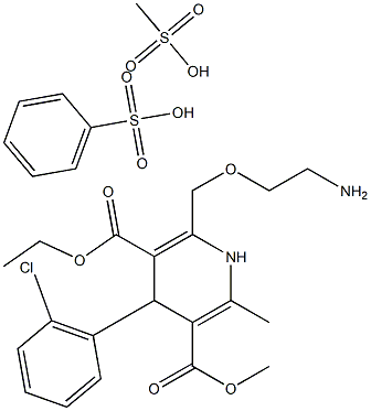 Amlodipine mesylate standard 구조식 이미지