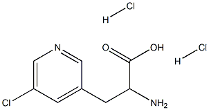 2-amino-3-(5-chloropyridin-3-yl)propanoic acid dihydrochloride Structure