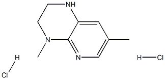 4,7-dimethyl-1H,2H,3H,4H-pyrido[2,3-b]pyrazine dihydrochloride Structure