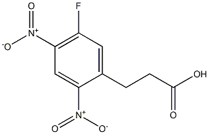 3-(5-fluoro-2,4-dinitrophenyl)propanoic acid 구조식 이미지