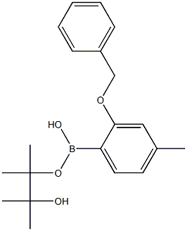 2-(Benzyloxy)-4-methylphenylboronic acid pinacol ester Structure