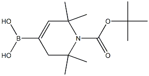 1-Boc-2,2,6,6-tetramethyl-1,2,3,6-tetrahydro-4-pyridine-boronic acid Structure