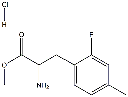 Methyl 2-amino-3-(2-fluoro-4-methylphenyl)propanoate hydrochloride Structure