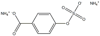 4-(Sulfooxy)-benzoic Acid Diammonium Salt Structure