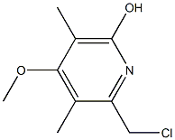 2-Chloromethyl-4-methoxy-3,5-dimethyl-6-hydroxypyridine Structure