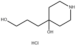 4-Hydroxy-4-Piperidinepropanol Hydrochloride Structure