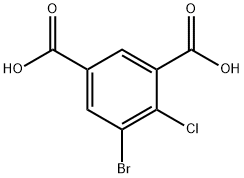 5-Bromo-4-chloroisophthalic Acid Structure