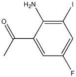 1-(2-Amino-5-fluoro-3-iodo-phenyl)-ethanone 구조식 이미지