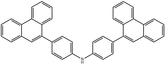 Bis(4-(phenanthren-9-yl)phenyl)amine Structure