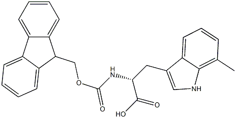 N-Fmoc-7-methyl-D-tryptophan 구조식 이미지