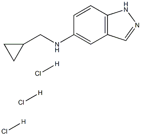 1-CYCLOPROPYLMETHYL-1H-INDAZOL-5-YLAMINE TRIHYDROCHLORIDE 구조식 이미지