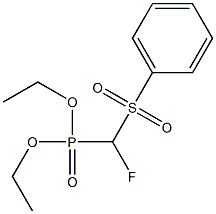 DIETHYL FLUORO(PHENYLSULFONYL)METHYLPHOSPHONATE Structure