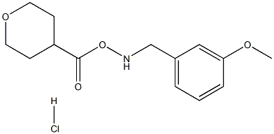 4-(3-METHOXY-BENZYLAMINO)-TETRAHYDRO-PYRAN-4-CARBOXYLIC ACID HYDROCHLORIDE Structure
