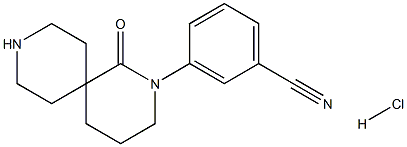 3-(1-OXO-2,9-DIAZASPIRO[5.5]UNDECAN-2-YL)BENZONITRILE HYDROCHLORIDE Structure