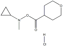 4-(CYCLOPROPYLMETHYL-AMINO)-TETRAHYDRO-PYRAN-4-CARBOXYLIC ACID HYDROCHLORIDE 구조식 이미지