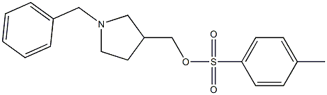 (1-BENZYLPYRROLIDIN-3-YL)METHYL 4-METHYL BENZENESULFONATE 구조식 이미지