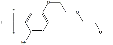 4-[2-(2-METHOXYETHOXY)ETHOXY]-2-(TRIFLUOROMETHYL)-PHENYLAMINE Structure