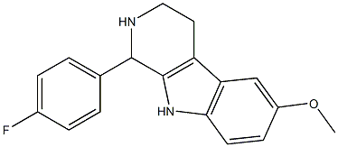 1-(4-FLUORO-PHENYL)-6-METHOXY-2,3,4,9-TETRAHYDRO-1H-BETA-CARBOLINE 구조식 이미지