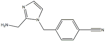 4-(2-AMINOMETHYL-IMIDAZOL-1-YLMETHYL)-BENZONITRILE Structure