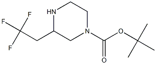 3-(2,2,2-TRIFLUORO-ETHYL)-PIPERAZINE-1-CARBOXYLIC ACID TERT-BUTYL ESTER 구조식 이미지