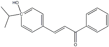 4Isopropyl-4-HydroxyChalcone 구조식 이미지