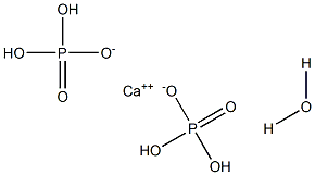 Calcium dihydrogen orthophosphate monohydrate 구조식 이미지