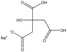 Sodium dihydrogen citrate Structure