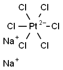 Sodium hexachloroplatinate(IV) 구조식 이미지