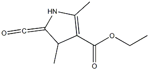 5-Carbonyl-2,4-Dimethyl-1H-pyrrole-3-carboxylic acid ethyl ester Structure