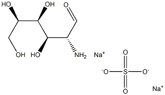 Sodium glucosamine sulfate 구조식 이미지