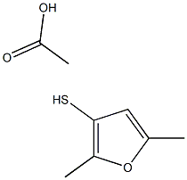 2.5-dimethyl-3-furanthiol acetate 구조식 이미지