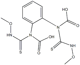 1,2-di-(3-methoxycarboxy-thioureido)benzene 구조식 이미지