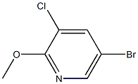 5-Bromo-3-chloro-2-methoxypyridine 구조식 이미지