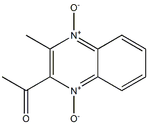 3-methyl-2-acetylquinoxaline-1,4-dioxide Structure